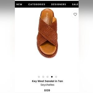 Seychelles Key West Sandal in Tan